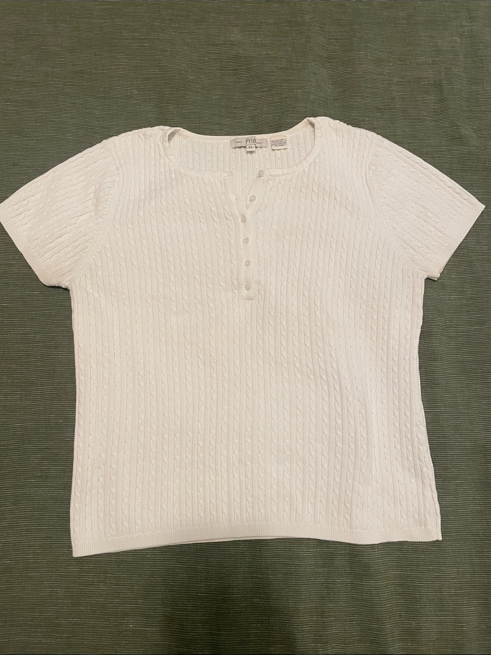 Vintage Cable Knit Tee
